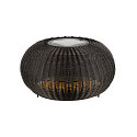 Lampadaire solaire ADEGAN FLAT IP65, noir gradable