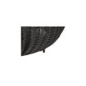solar floor lamp ADEGAN FLAT IP65, black dimmable