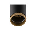 SLV 3-phase spot GRIP! L GU10 cylindrical, adjustable GU10 IP20, black dimmable