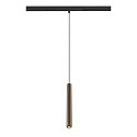 SLV Luminaire à suspension GRIP! S 48V DALI DTW pour VDU, contrôlable par DALI, Dim-To-Warm IP20, bronze, mat gradable