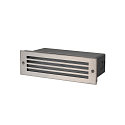 SLV outdoor recessed luminaire BRICK MESH rigid, switchable, wired through IP65
