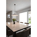 SLV pendant luminaire MAGICO 55 E27 IP20, black matt dimmable
