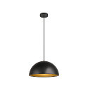 Luminaire � suspension FORCHINI M 40 Bas, semi-circulaire E27 IP20, noir mat gradable