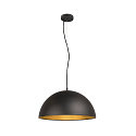 Luminaire � suspension FORCHINI M 50 Bas, semi-circulaire E27 IP20, noir mat gradable