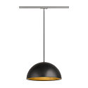 1- Luminaire � suspension monophas� FORCHINI M 40 TRACK E27 IP20, noir gradable
