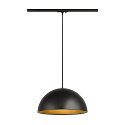 1- Luminaire � suspension monophas� FORCHINI M 40 TRACK E27 IP20, noir gradable