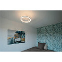SLV wall and ceiling luminaire ONE PHASE �40CM up / down, CCT Switch, ring shape IP20, white matt dimmable