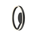 SLV wall and ceiling luminaire ONE PHASE � 40CM up / down, CCT Switch, ring shape IP20, black matt dimmable
