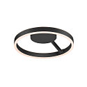 SLV wall and ceiling luminaire ONE PHASE � 40CM up / down, CCT Switch, ring shape IP20, black matt dimmable