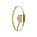 SLV wall and ceiling luminaire ONE PHASE �60CM up / down, CCT Switch, ring shape IP20, satined brass dimmable