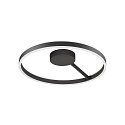 SLV Applique et plafonnier ONE PHASE � 60CM haut bas, CCT Switch, forme de l'anneau IP20, noir mat gradable