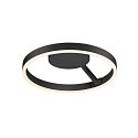 Applique et plafonnier ONE DALI �40CM haut bas, contr�lable par DALI, CCT Switch, forme de l'anneau IP20, noir gradable