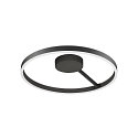 SLV wall and ceiling luminaire ONE DALI �60CM up / down, DALI controllable, CCT Switch, ring shape IP20, black dimmable