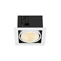 SLV Plafonnier encastr� KADUX SINGLE � 1 flamme, contr�lable par DALI, pivotant � la cardan IP20, blanche gradable