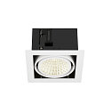 SLV Plafonnier encastr� KADUX SINGLE � 1 flamme, contr�lable par DALI, pivotant � la cardan IP20, blanche gradable