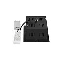 SLV Plafonnier encastr� KADUX SINGLE � 1 flamme, contr�lable par DALI, pivotant � la cardan IP20, noir gradable
