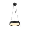 SLV Applique et plafonnier DECONA PHASE rond, CCT Switch IP44, noir gradable