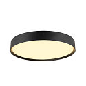 SLV Applique et plafonnier DECONA PHASE rond, CCT Switch IP44, noir gradable