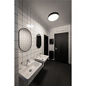 SLV Applique et plafonnier DECONA PHASE rond, CCT Switch IP44, noir gradable
