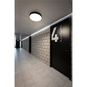 SLV Applique et plafonnier DECONA PHASE rond, CCT Switch IP44, or, noir gradable