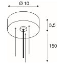 SLV Suspension pendulaire DECONA - 150CM, blanche