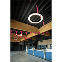 SLV pendant luminaire MEDO� RING 90 PHASE for VDU workstation, CCT Switch IP20, black dimmable