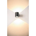Luminaire mural OCULUS PHASE DTW UP/DOWN rond, Dim-To-Warm, réglable IP20