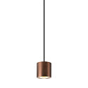 SLV Luminaire à suspension OCULUS PHASE DTW PVD rond, Dim-To-Warm, réglable IP20, cuivre gradable