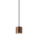 SLV Luminaire à suspension OCULUS PHASE DTW PVD rond, Dim-To-Warm, réglable IP20, cuivre gradable