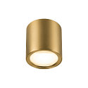 Luminaire de plafond OCULUS PHASE DTW rond, Dim-To-Warm, réglable, avec optique de lentille IP20, laiton brossé gradable