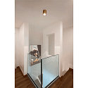 SLV Luminaire de plafond OCULUS PHASE DTW rond, Dim-To-Warm, réglable, avec optique de lentille IP20, laiton brossé gradable