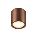SLV Luminaire de plafond OCULUS PHASE DTW rond, Dim-To-Warm, réglable, avec optique de lentille IP20, cuivre gradable