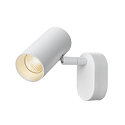 SLV Applique et plafonnier NOBLO� SINGLE PHASE DTW � 1 flamme, rond, Dim-To-Warm IP20, blanche gradable