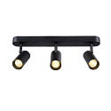 SLV Applique et plafonnier NOBLO� TRIPLE PHASE DTW 3 flammes, rond, Dim-To-Warm IP20, noir gradable