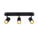 SLV Applique et plafonnier NOBLO� TRIPLE PHASE DTW 3 flammes, rond, Dim-To-Warm IP20, noir gradable