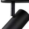 SLV Applique et plafonnier NOBLO� TRIPLE PHASE 3 flammes, cylindrique, pivotant � la cardan IP20, noir gradable