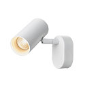 Applique et plafonnier NOBLO� SINGLE PHASE � 1 flamme, rond IP20, blanche gradable