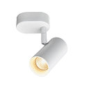 SLV Applique et plafonnier NOBLO� SINGLE PHASE � 1 flamme, rond IP20, blanche gradable