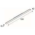 SLV Projecteur triphas� SIGHT EASY DALI rigide, pour VDU, contr�lable par DALI, asym�trique IP20, gradable