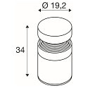 SLV Borne d'éclairage CONCRETE POLE 35 IP65, gris