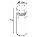 SLV Borne d'éclairage CONCRETE POLE 55 IP65, gris