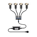 Projecteur encastr� TRAIL-LITE� 60 rond, bloc d'alimentation inclus, lot de 4 IP67, aluminium, acier inoxydable 