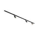 SLV 1-Projecteur monophasé PURI 2.0 lot de 3 GU10 IP20, noir, laqué gradable