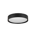 SLV Luminaire de plafond DECONA 30 CL rond, adapté aux postes de travail avec écran IP44, noir, laqué gradable