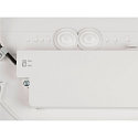 SLV Luminaire de plafond DECONA 30 CL rond, adapté aux postes de travail avec écran IP44, or, blanche, laqué gradable