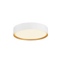 SLV Luminaire de plafond DECONA 30 CL rond, adapté aux postes de travail avec écran IP44, or, blanche, laqué gradable