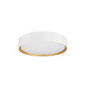 SLV Luminaire de plafond DECONA 30 CL rond, adapté aux postes de travail avec écran IP44, or, blanche, laqué gradable