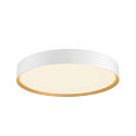 SLV Luminaire de plafond DECONA 42 CL rond, adapté aux postes de travail avec écran IP44, or, blanche, laqué gradable