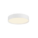 SLV Luminaire de plafond DECONA 30 CL rond, avec capteur, adapté aux postes de travail avec écran IP44, blanche, laqué 