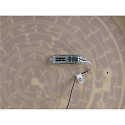 SLV Luminaire de plafond DECONA 42 CL rond, avec capteur, adapté aux postes de travail avec écran IP44, blanche, laqué 